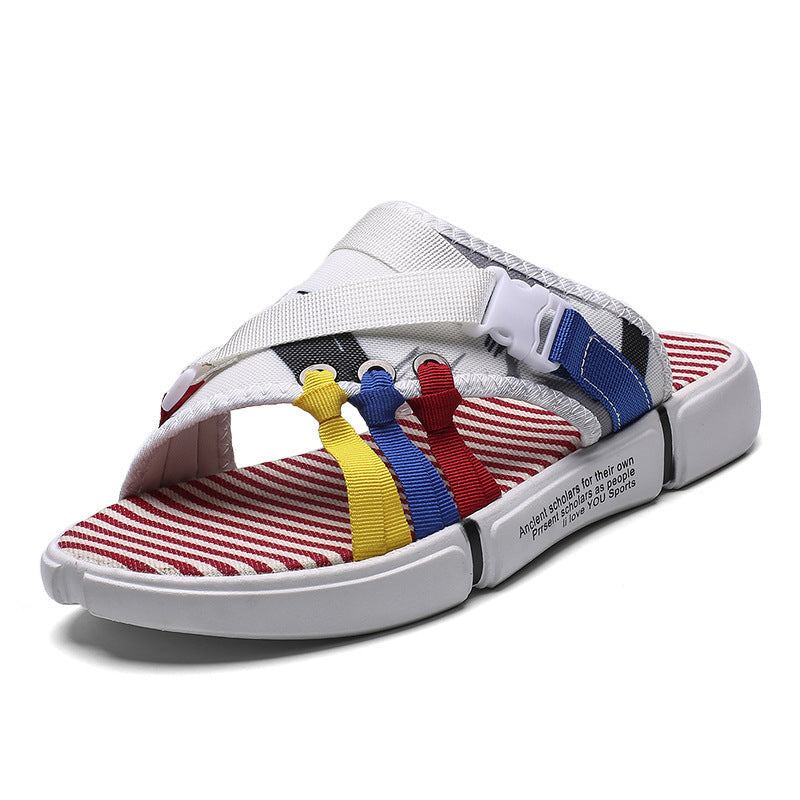 Ins Internet Hot Fashionable Men's Slippers (Available)