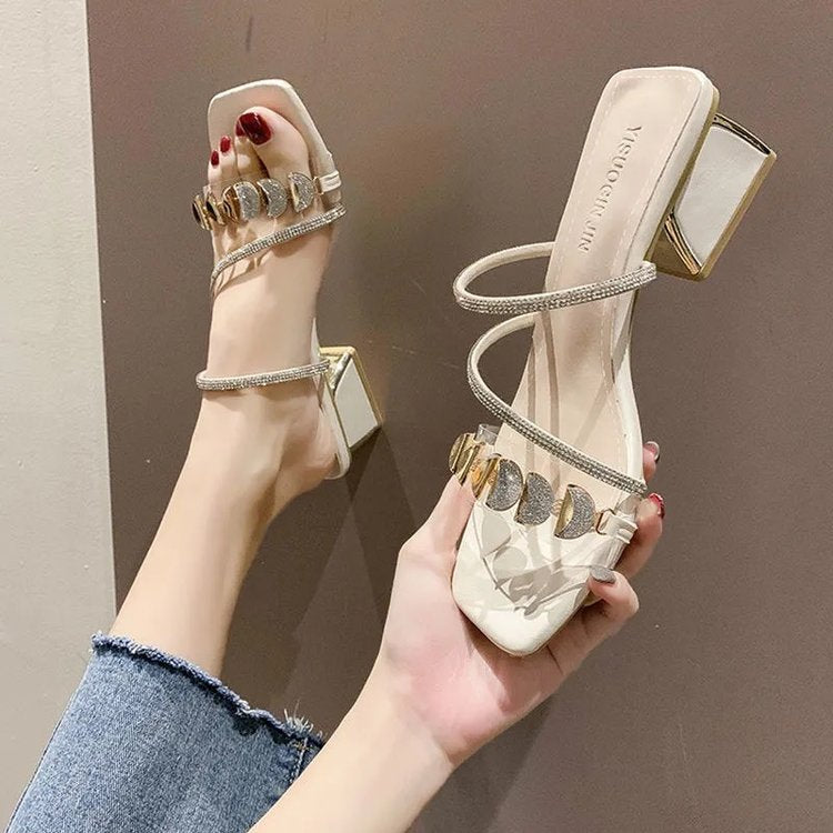 Women's Dignified Rhinestone Sandals