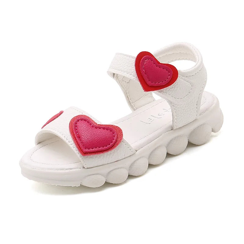 Sandalias New Children Sandals for Girls Korean Fashion Open Toe Anti Slip Beach Sandals Casual Comfortable Soft Sole Kids Shoes