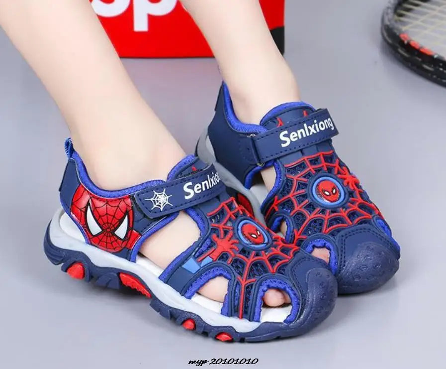 Superhero Summer Boys Sandals Kids Aqua Sport Sandals Soft Non-slip Toddler Infant Shoes Children Outdoor Beach Water Shoes