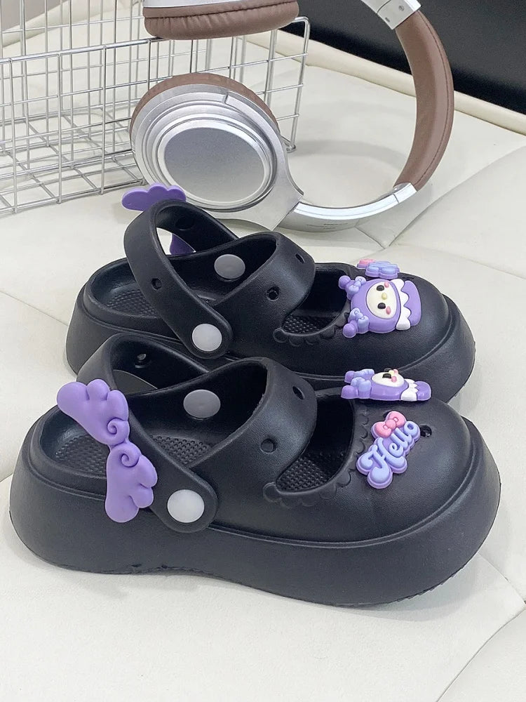 Girls Cute Slippers Summer New Kids Princess Shoes Girls Indoor Outdoor Sandals