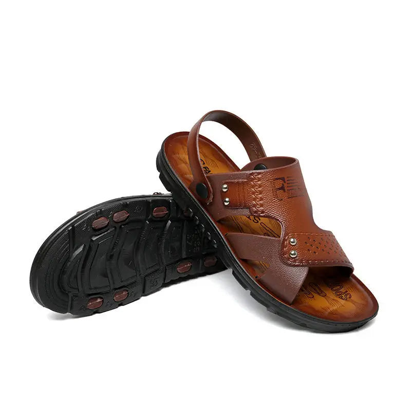 New Men's Summer Beach Sandals Open Toe Non Slip Mens Casual Sandals Comfortable and Breathable Water Shoes Beach Slippers