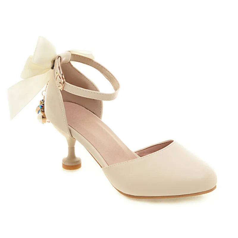 New Girls Leather Shoes Wedding Party Shoes Children Stiletto Heels Shoes High Heels Princess Sweet Sandals For Girls Size 28-39