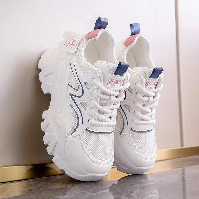 New Women Platform Casual Sneakers Autumn Fashion Women Comfortable Increased Sport Shoes Outdoor Breathable Basketball Sneakers