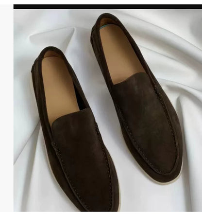 Men's Loafers Summer Casual Frost Flat Shoes Slip-on Driving Shoes