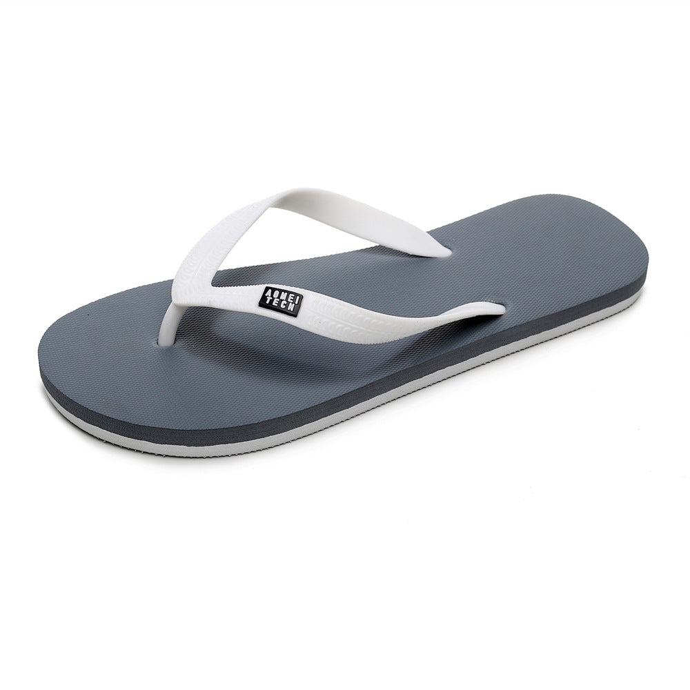 Men's Trendy Rubber Non-slip Fashion Flip-flop Beach Slippers (Available)