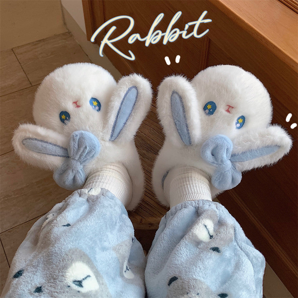 Autumn And Winter Home Indoor Confinement Toe Box Soft Bottom Slippers
