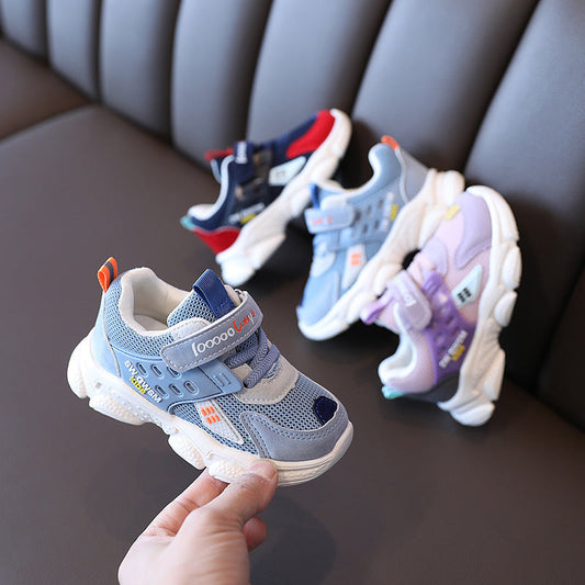 Breathable Mesh Baby Shoes Non-Slip Soft Sole Casual Boys And Girls Sports Shoes