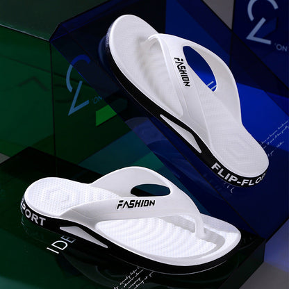 Slippers Men's Summer Thick Bottom Non-slip Deodorant Flip Flops (Available)