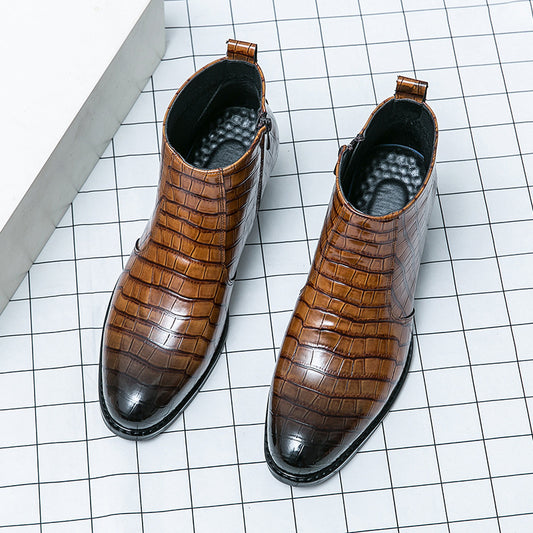 Imported Original Leather Fashion Boots