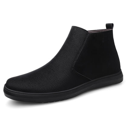 First Layer Cowhide Retro Frosted Leather High-top Leather Boots