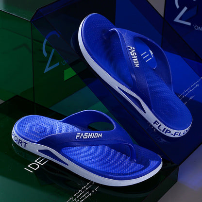 Slippers Men's Summer Thick Bottom Non-slip Deodorant Flip Flops (Available)