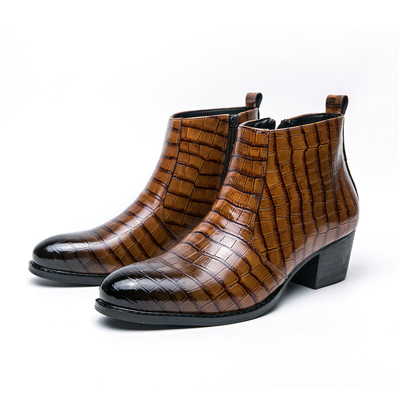 Imported Original Leather Fashion Boots