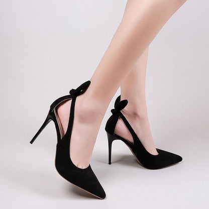 Sandals Women's Rabbit Ears Pumps Stiletto Heel 12cm High Heels
