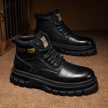 Martin Boots Men Trendy High Top British Working Wear
