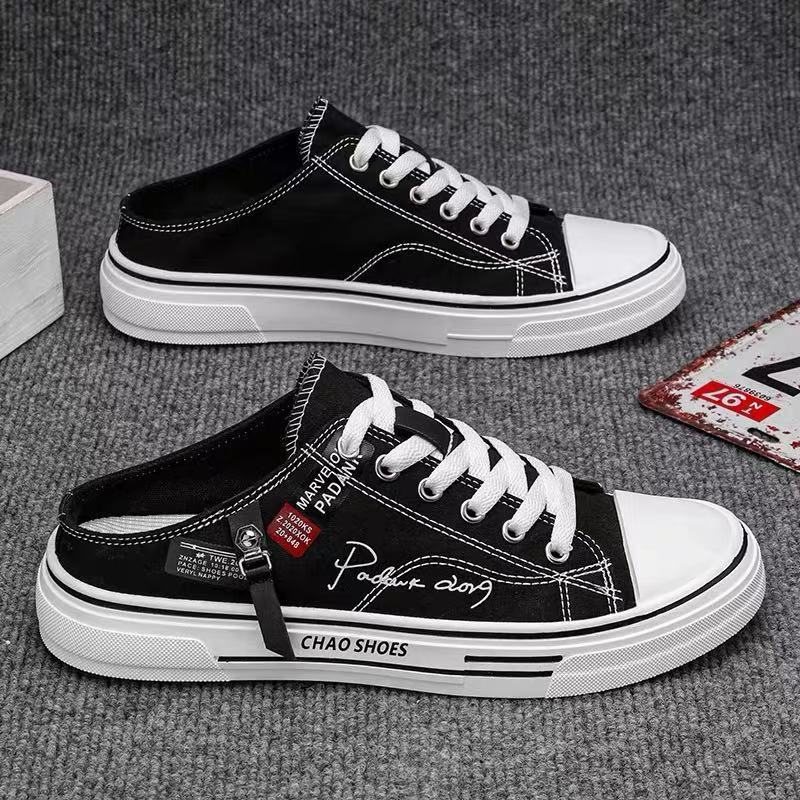 Canvas Men's Breathable Versatile Slip-on Lofter Heel-free Sports Casual Shoes (Available)