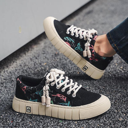 Trendy Wild Four Seasons Canvas Sneakers (Available)