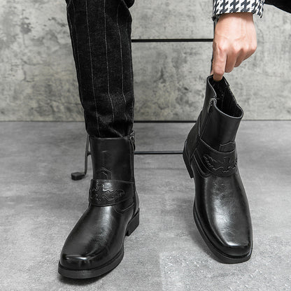 Large Size Western Style Men's Cowboy Boot