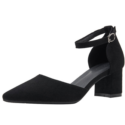 Women's All-match Casual Large Size Hollow High Heels