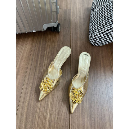 2025women's New Shoes For Spring Fashion Style Metal