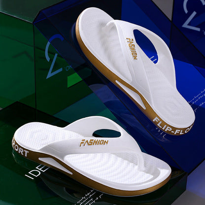 Slippers Men's Summer Thick Bottom Non-slip Deodorant Flip Flops (Available)