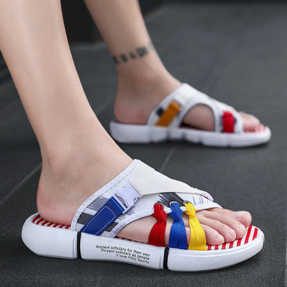 Ins Internet Hot Fashionable Men's Slippers (Available)