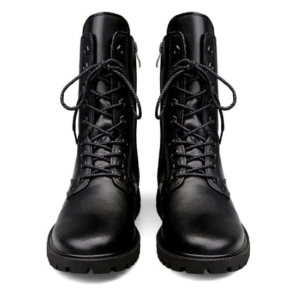 Men's Zipper High Top British Soft Sole Leather Martin Boots