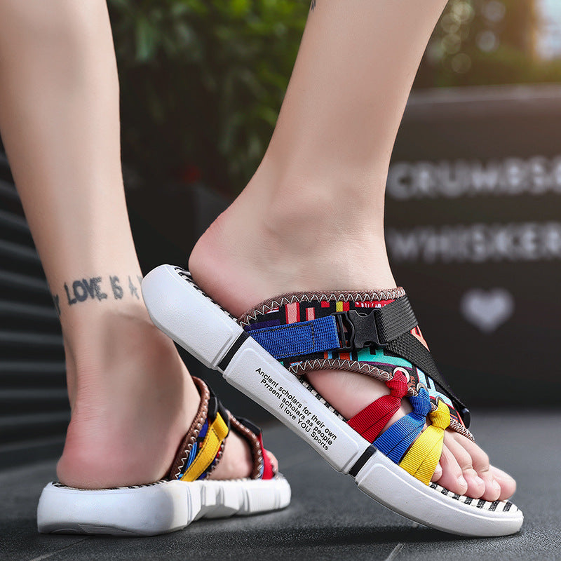 Ins Internet Hot Fashionable Men's Slippers (Available)
