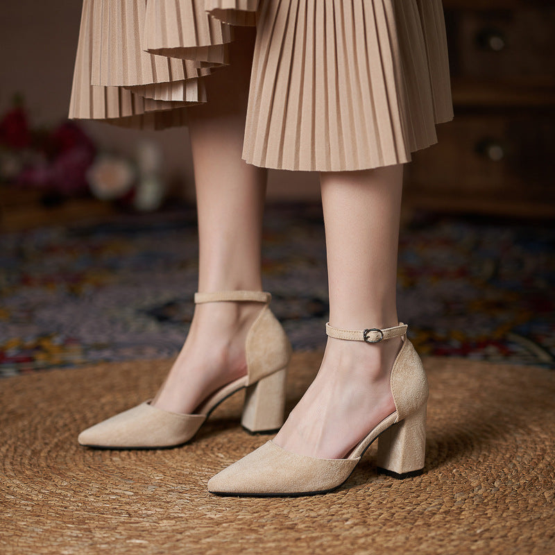 Women's All-match Casual Large Size Hollow High Heels