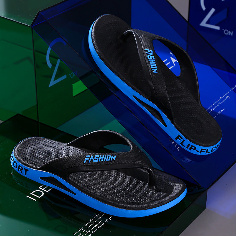 Slippers Men's Summer Thick Bottom Non-slip Deodorant Flip Flops (Available)