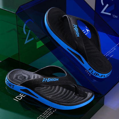 Slippers Men's Summer Thick Bottom Non-slip Deodorant Flip Flops (Available)