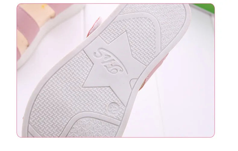 Girls Sandals Gladiator Flowers Sweet Soft Children's Beach Shoes Kids Summer Floral Sandals Princess Fashion Cute High Quality