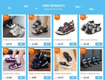 Children Sandals 2023 Summer New Fashion Boys Geniune Leather Sandals Kids Soft Bottom Non-slip Beach Sandals