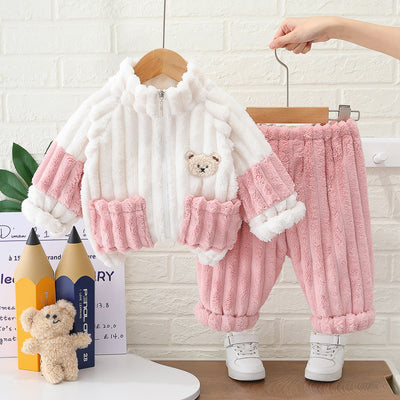 Children's Flannel Pajama Set Autumn & Winter