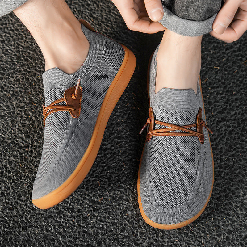 Breathable Mesh Surface Flying Woven Sports Casual Shoes Trendy Running Shoes (Available)