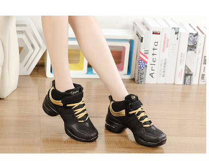 Sneakers Women Sports Feature Soft Outsole Breath Dance Shoes  Woman Practice Modern Jazz Shoes for Women Latin Dance Shoes