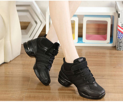 Sneakers Women Sports Feature Soft Outsole Breath Dance Shoes  Woman Practice Modern Jazz Shoes for Women Latin Dance Shoes