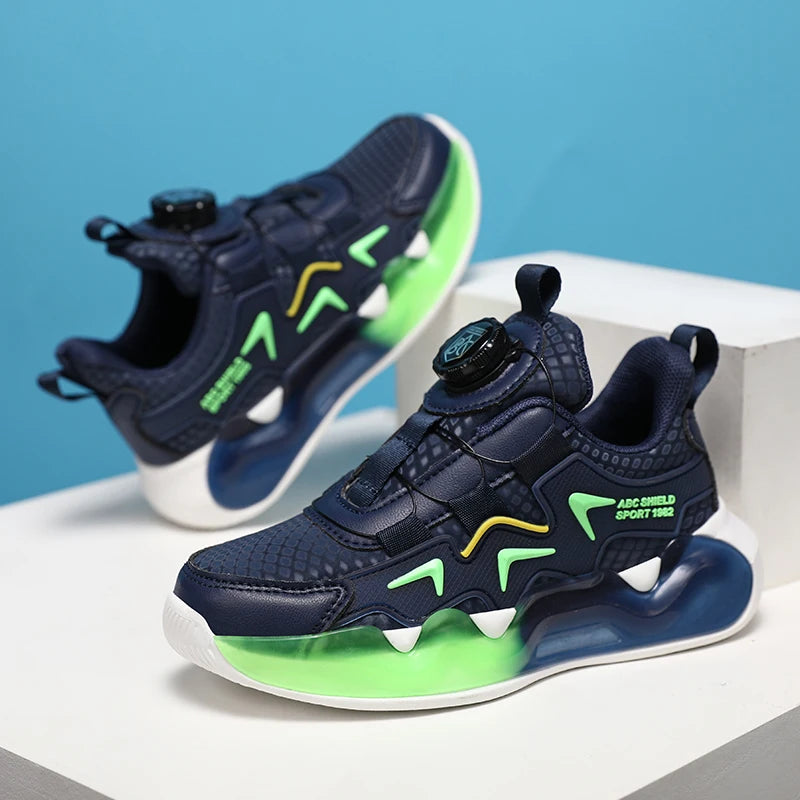 Children Sports Shoes for Girl Leather Wear-Resistant Comfortable Walking Shoes Soft Non Slip Thick Casual Kids Sneakers