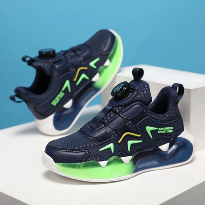 Children Sports Shoes for Girl Leather Wear-Resistant Comfortable Walking Shoes Soft Non Slip Thick Casual Kids Sneakers