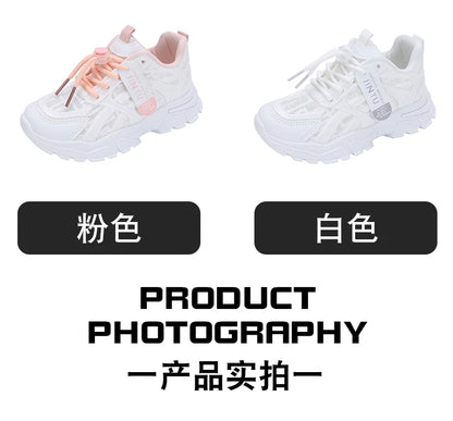 Girls Sneakers Children Casual Shoes Mesh Platform Designer Tennis Sneaker Kids Sports Shoe for Girl