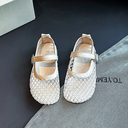 Baby Girls Summer Fashion Kids Soft Cute Grid Daily School Students Sandals Elegant Bow Casual Lightweight Flats Zapatos Mujer