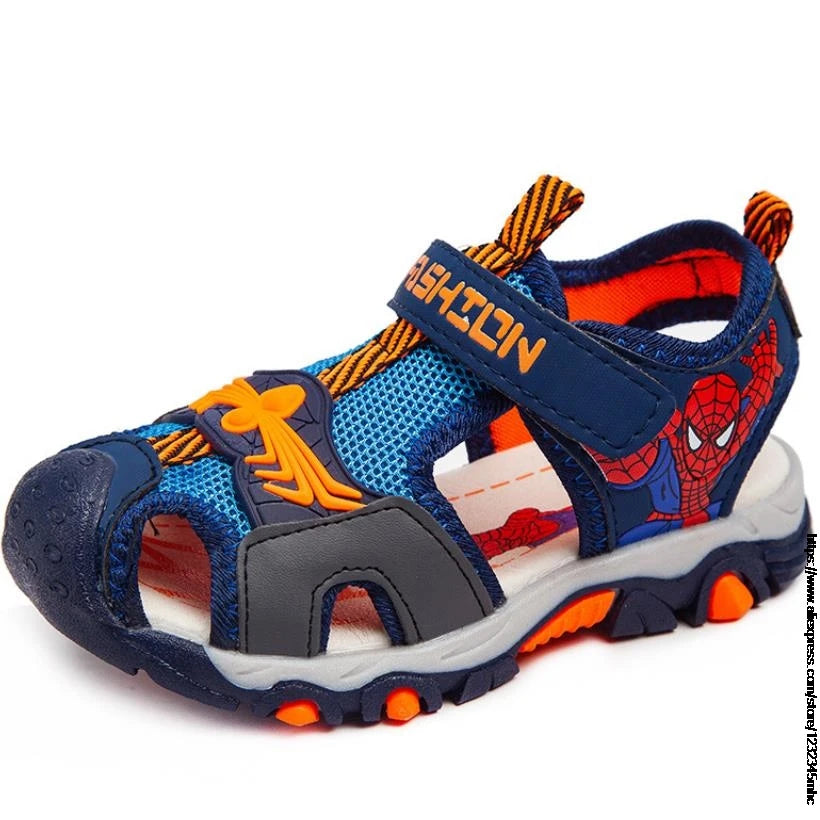 Superhero Summer Boys Sandals Kids Aqua Sport Sandals Soft Non-slip Toddler Infant Shoes Children Outdoor Beach Water Shoes