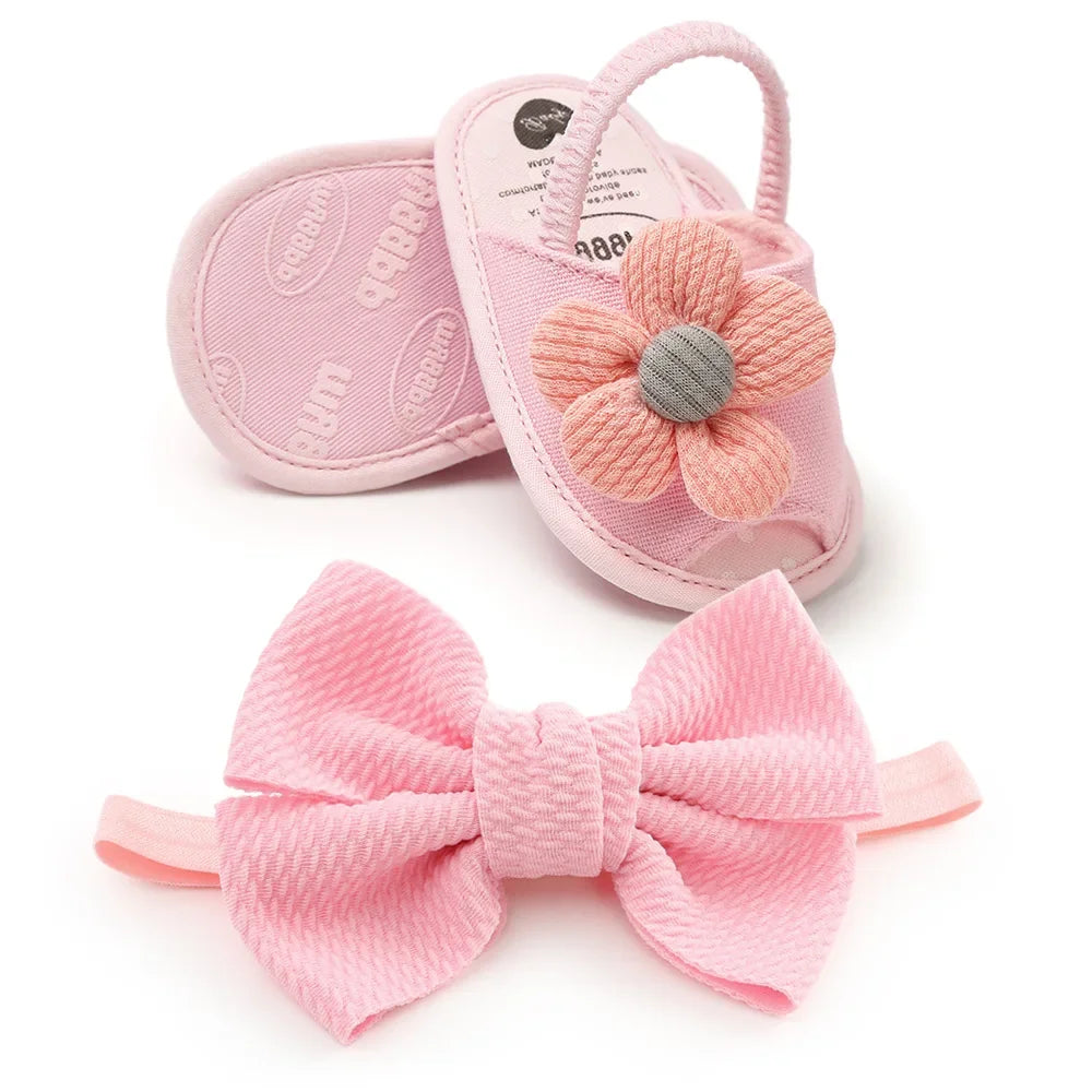 Baby Girls Sandals Summer Shoes Outdoor First Walker Toddler Girls Shoes for Summer