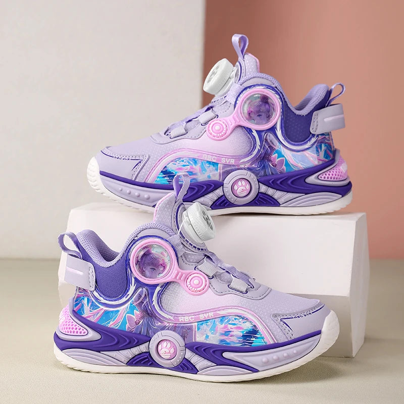 Childrens Basketball Shoes Fashion Girls Training Non Slip Sole Cushioned Sneakers Snug Soft Running Shoes for Kid
