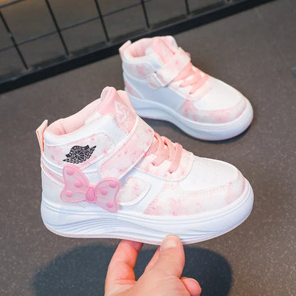 Children's SneakersGirls Casual Shoes Student Shoes Anti-slip Teen Sport Pink Blue Shoes Size 26-37