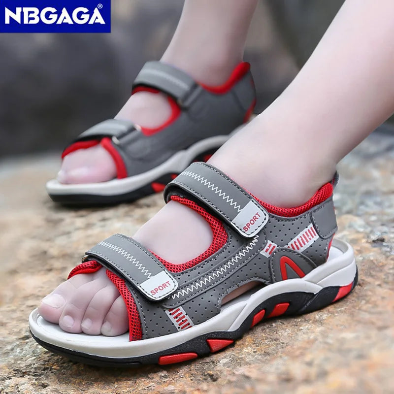 Kids Sport Sandals for Boys Breathable Outdoor Soft Sole Beach Shoes Summer Children's Casual Walking Sandals Anti-Slip