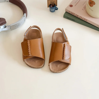 2025 Summer New Children Sandals for Boys Fashion Korean Style Soft Bottom Anti-slippery Versatile Open-toe Casual Beach Shoes