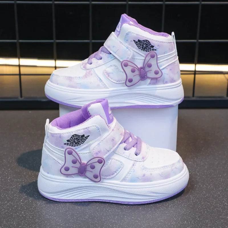 Children's SneakersGirls Casual Shoes Student Shoes Anti-slip Teen Sport Pink Blue Shoes Size 26-37