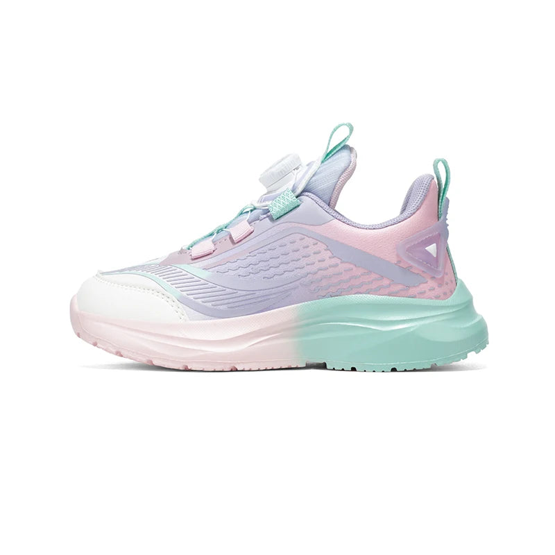 Kids Sport Sneakers Boys Girls Tennis Shoes Platform  Anti Slip Trainers with Rotary Buckle Design for Children Outdoor Wear