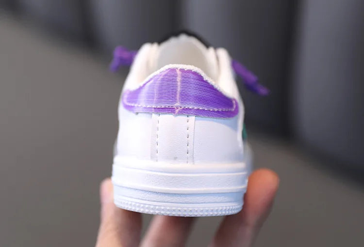 Kids Sneakers 2022 Spring Girls Fashion Glittering and Antiskid Children Chunky Sneakers Baby Shoes Casual Sport Running Sneaker